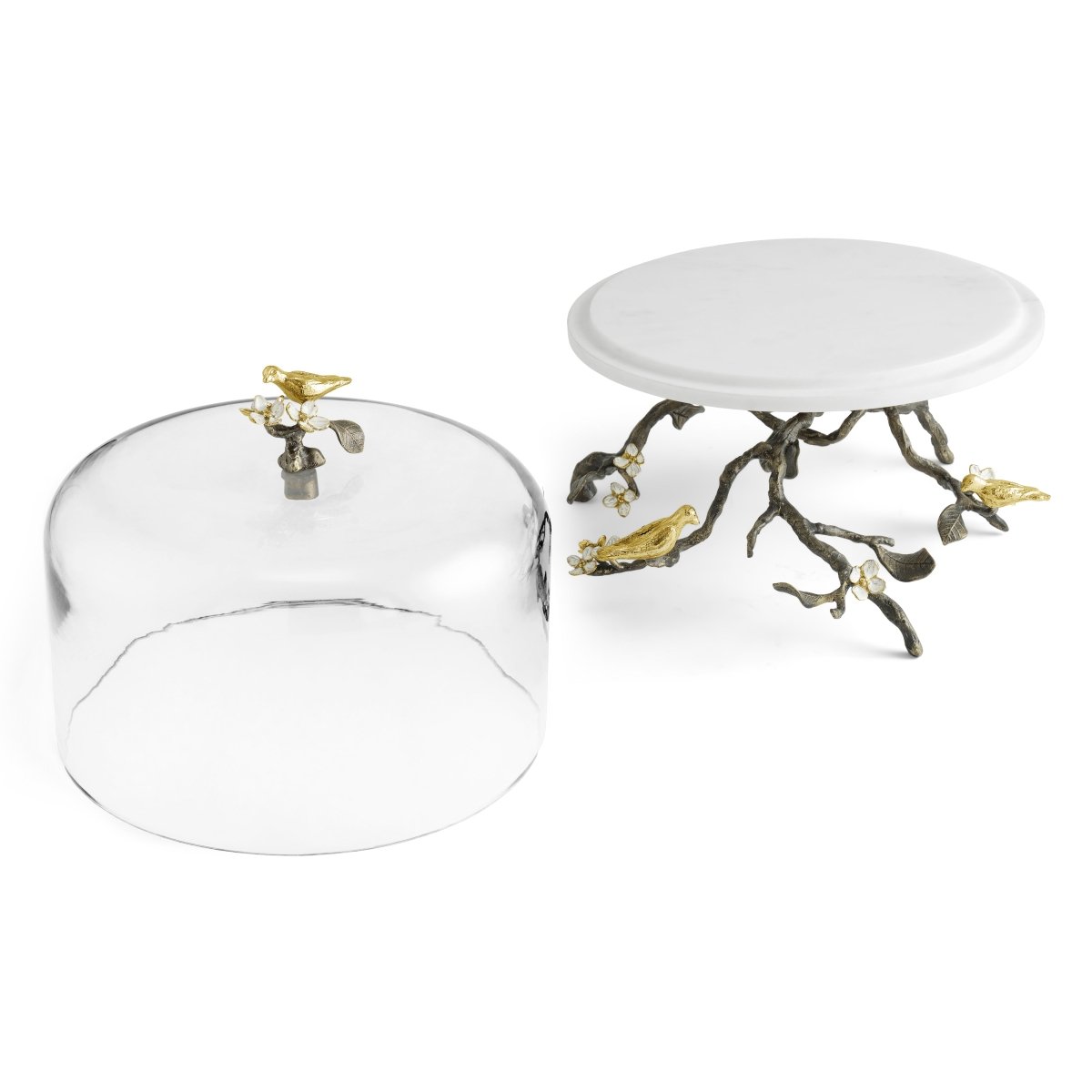 Michael Aram Lovebirds Cake Stand with Dome