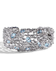 Michael Aram Ocean Cuff Bracelet with Blue Topaz and Diamonds