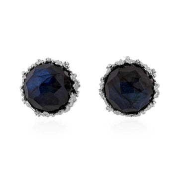 Michael Aram Ocean Earrings with Labradorite and Diamonds