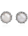 Michael Aram Ocean Earrings with Pearls and Diamonds