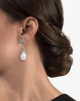 Michael Aram Ocean Earrings with Pearls and Diamonds