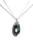 Michael Aram Ocean Pendant Necklace with Labradorite and Diamonds