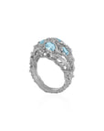 Michael Aram Ocean Ring with Blue Topaz and Diamonds