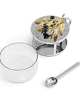 Michael Aram Olive Branch Condiment Container with Spoon