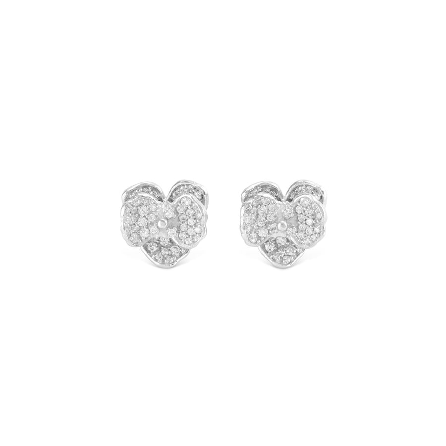 Michael Aram Orchid 11mm Earring with Diamonds