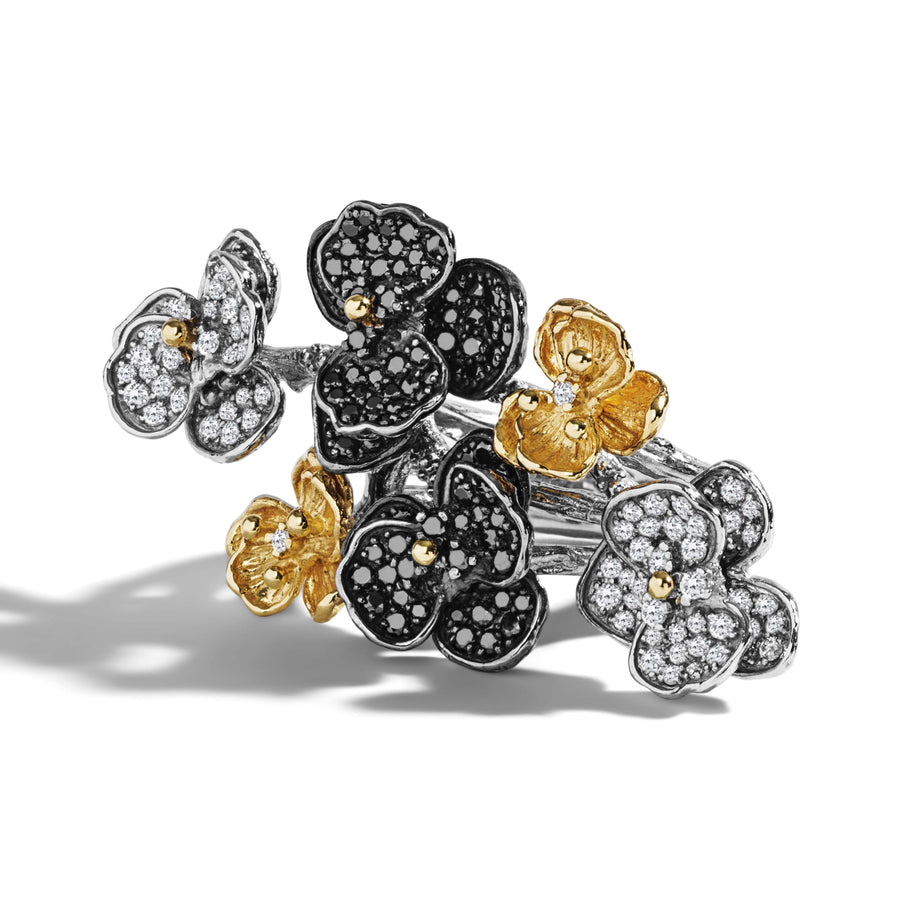 Michael Aram Orchid Cluster Ring with Diamonds