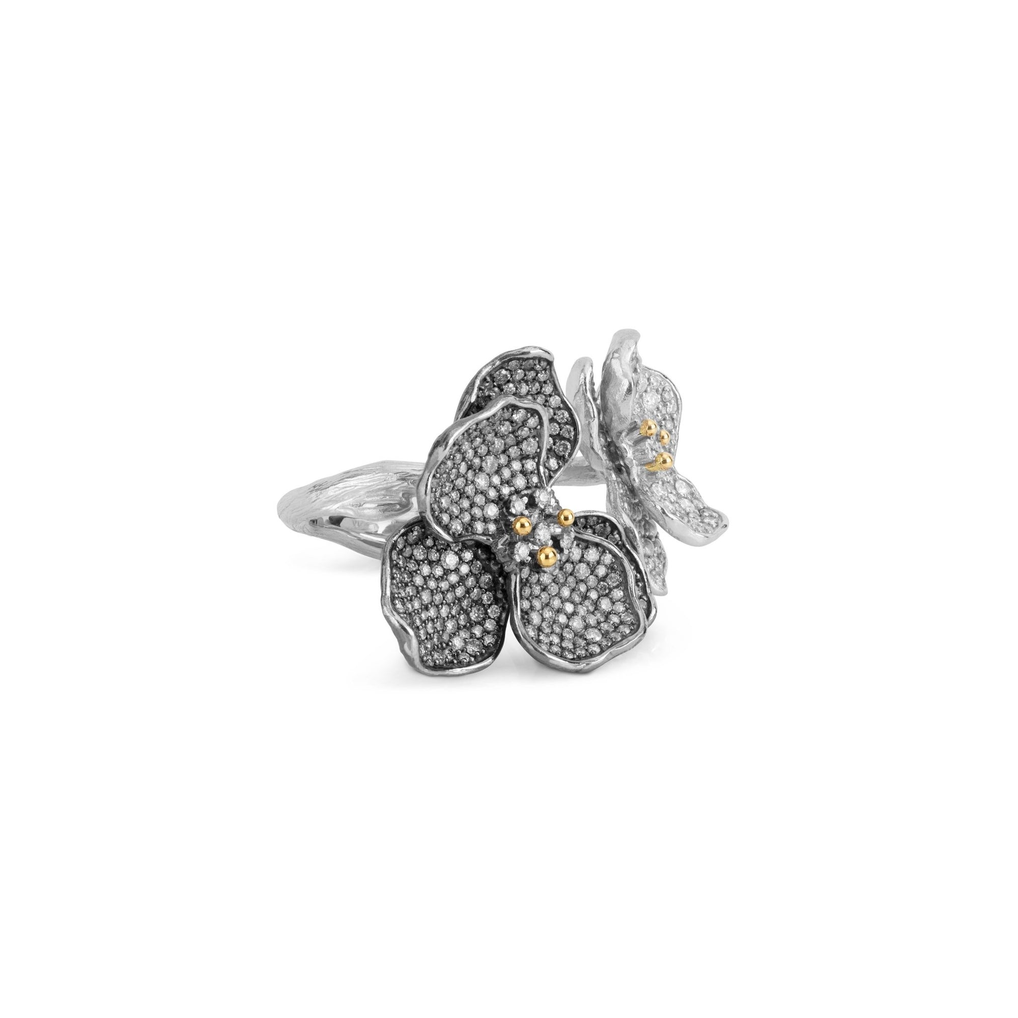 Michael Aram Orchid Double Ring with Diamonds