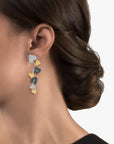 Michael Aram Orchid Earrings with Diamonds