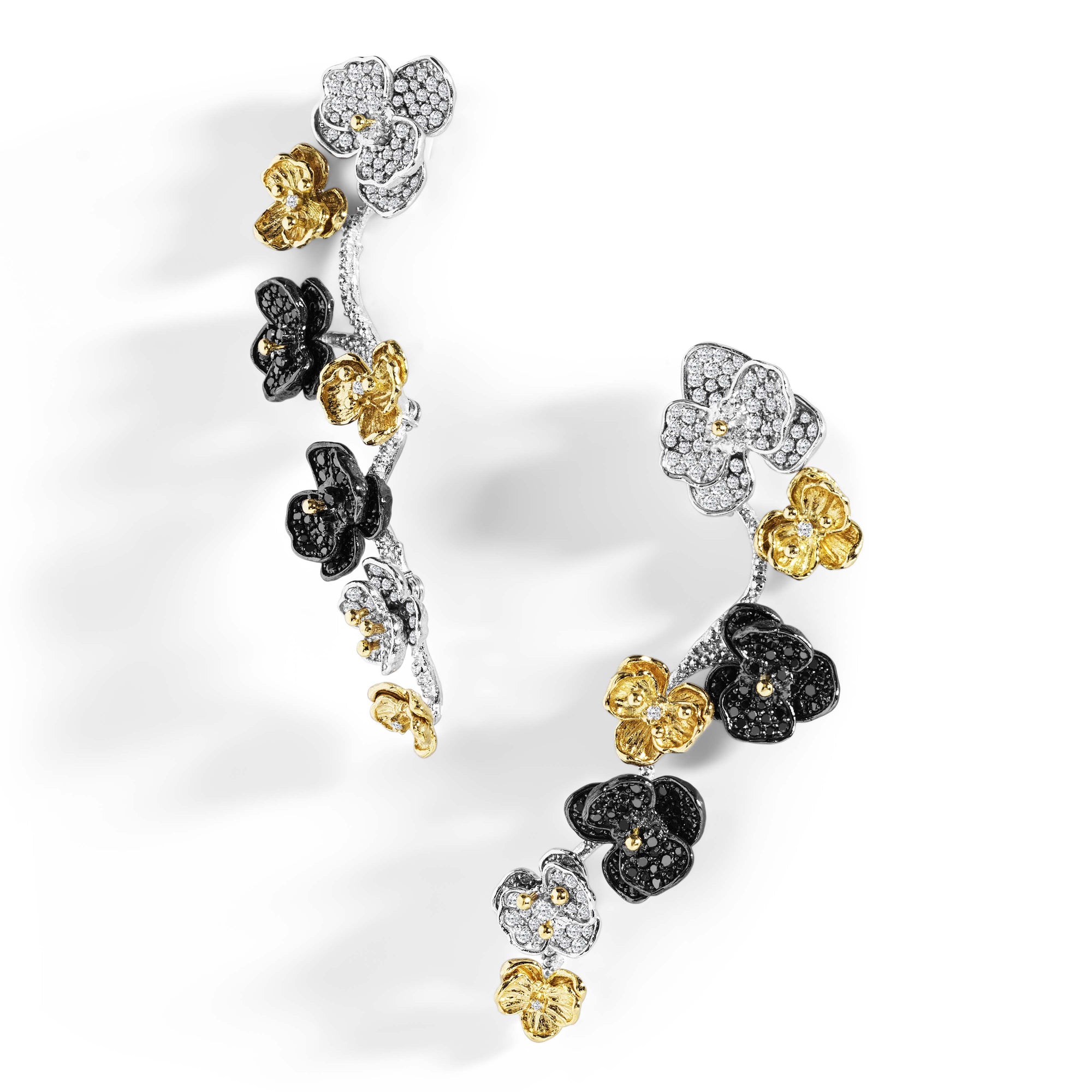 Michael Aram Orchid Earrings with Diamonds