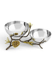 Michael Aram Pine Cone Double Bowl