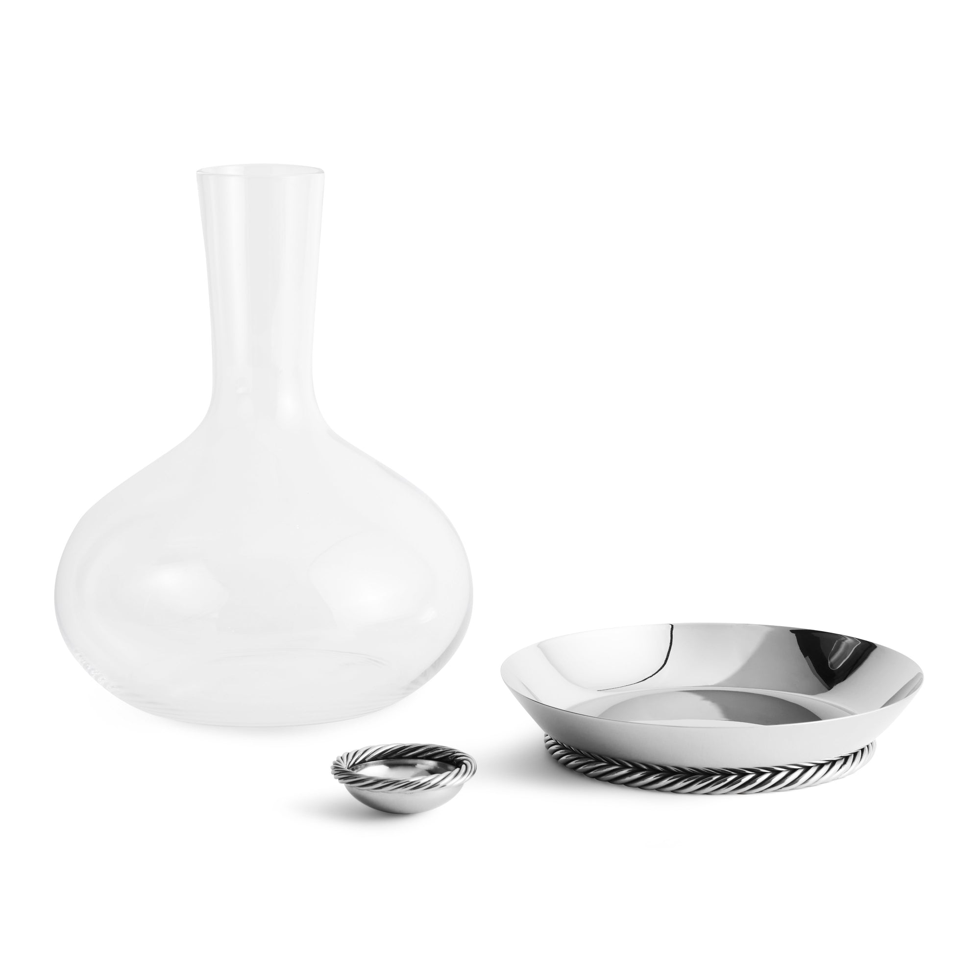 Michael Aram Twist Carafe w/ Coaster &amp; Stopper