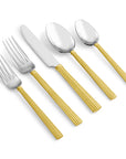 Michael Aram Wheat Gold 5-Piece Flatware Set