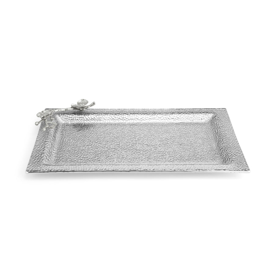 Michael Aram White Orchid Large Glass Tray