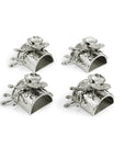 Michael Aram White Orchid Napkin Ring Set