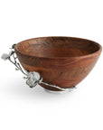 Michael Aram White Orchid Wood Salad Bowl